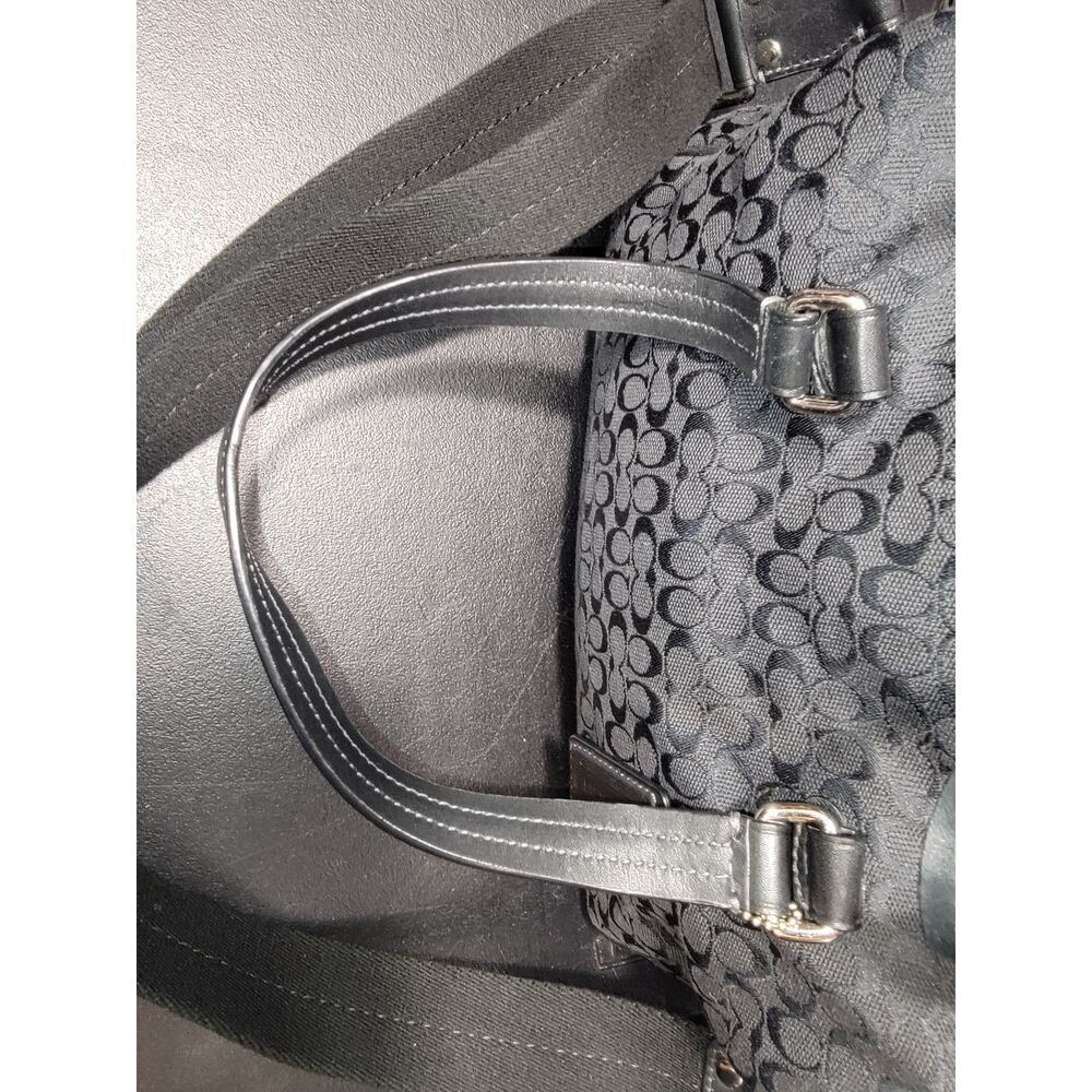 Coach Zip Around Travel Bag Black and Matching Tablet holder - Picture 3 of 14